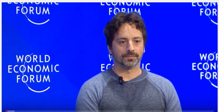 Sergey Brin (Google Alphabet) His vision of Artificial Intelligence at World Economic